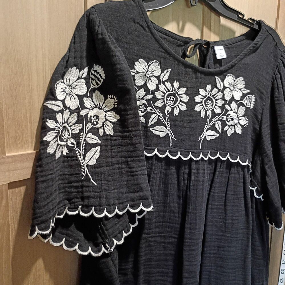 Old Navy XL black cotton blend top - Picture 3 of 5